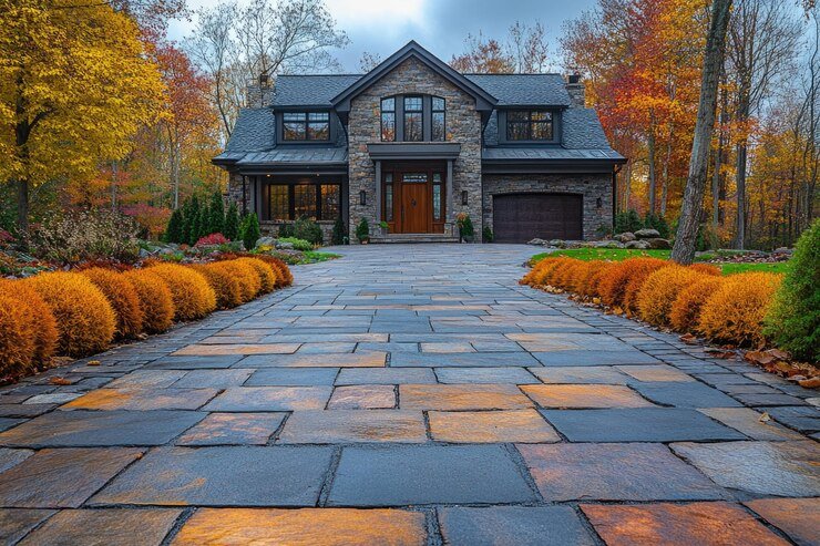 stamped concrete driveway in Mississauga